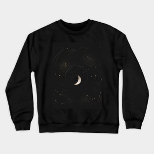 Geometric Illustration of Space Crewneck Sweatshirt